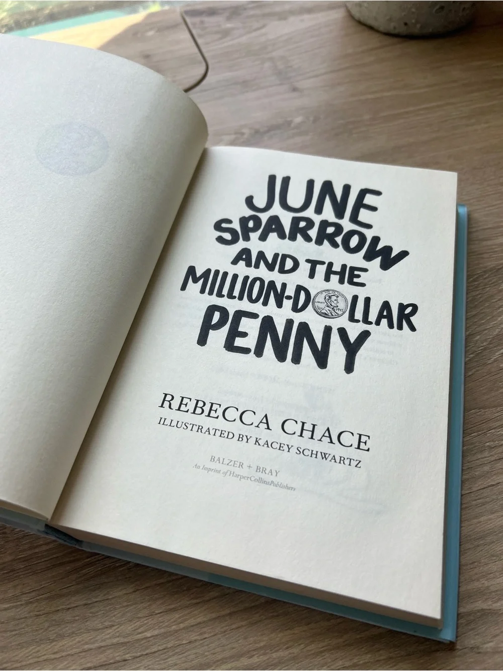 June Sparrow and the Million-Dollar Penny Rebecca Chace 1st Edition Hardcover